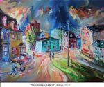 Storm Brewing in St.John's-2, Oil on Canvas